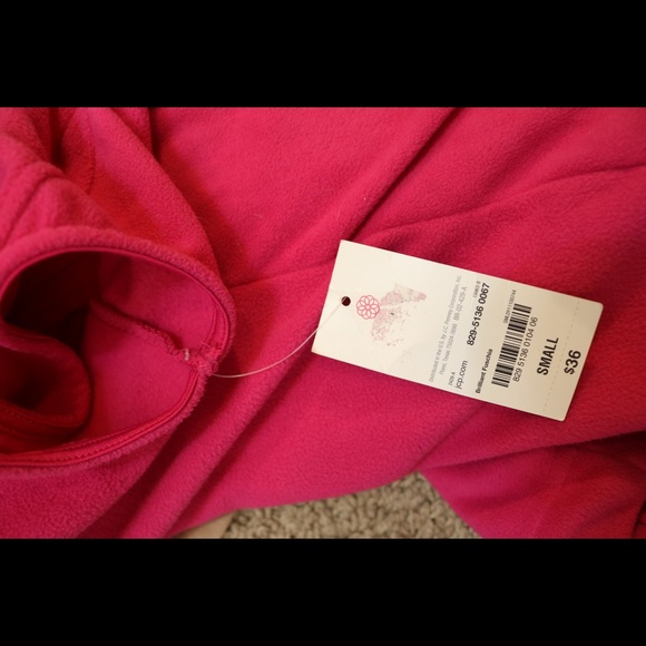 New with tags pink vest zip jacket small - Picture 8 of 8